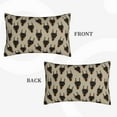 thumbnail image 2 of Rateoe Cute Black Dog Pattern Pillow Covers with Invisible Zipper(Pillows are not Included) Standard Pillowcases-20"x30", 2 of 6