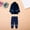 1-Navy, variant on EnJoCho Kids Boys Girls 2 Piece Rain Suit Set, Hooded Snap Button Jacket and Reflective Rain Pants with Stirrups for Spring Fall School Outdoor Play