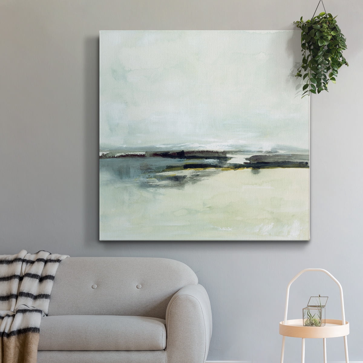 Wexford Home Sage Skies I-Premium Gallery Wrapped Canvas, 40" x 40" - Ready to Hang