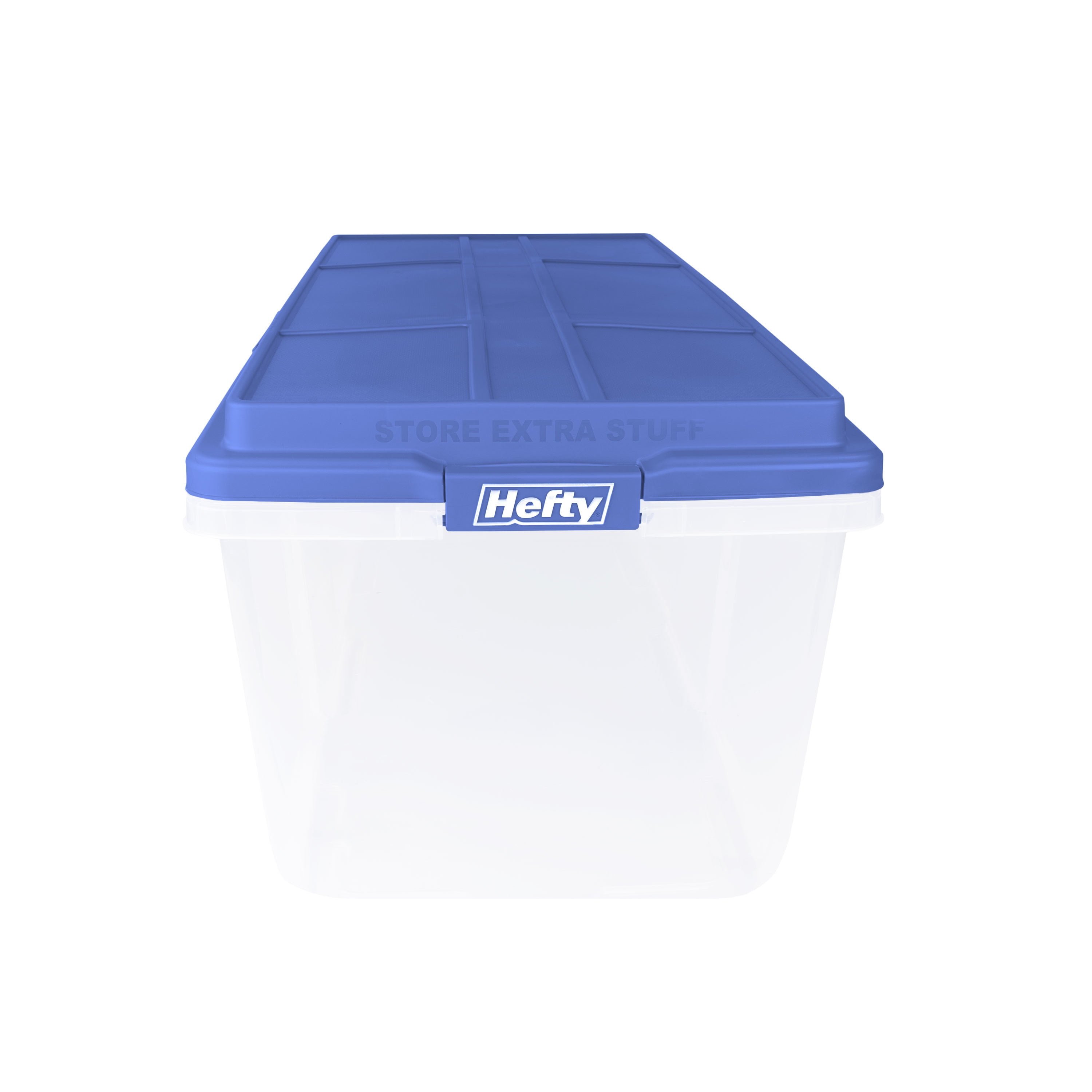 Hefty 18Qt Hi Rise Secure Click Latch Storage Bins, 4Pk - Walmart