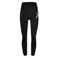 thumbnail image 4 of Breast Cancer Pants for Women Awareness Pink Ribbon Print Slim Trousers High Waist Workout Tights Yoga Leggings,Black 7,M, 4 of 4