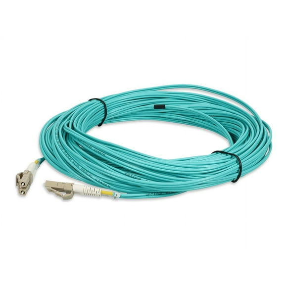 AddOn - Patch cable - LC/PC multi-mode (M) to LC/PC multi-mode (M) - 31 m - fiber optic - duplex - 50 / 125 micron - OM4 - aqua