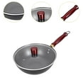 thumbnail image 6 of WeiLaiKeQi Iron Wok Cooking Easy to Stoves Round Bottom 9.45inch Nonstick With Lid, 6 of 9