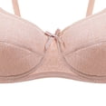 thumbnail image 3 of Sawvnm Women Bras Women's Solid-color Bra Thin Steel Ring On The Support To Sagging Gathered B Cup Underwear Daily Bra, 3 of 4