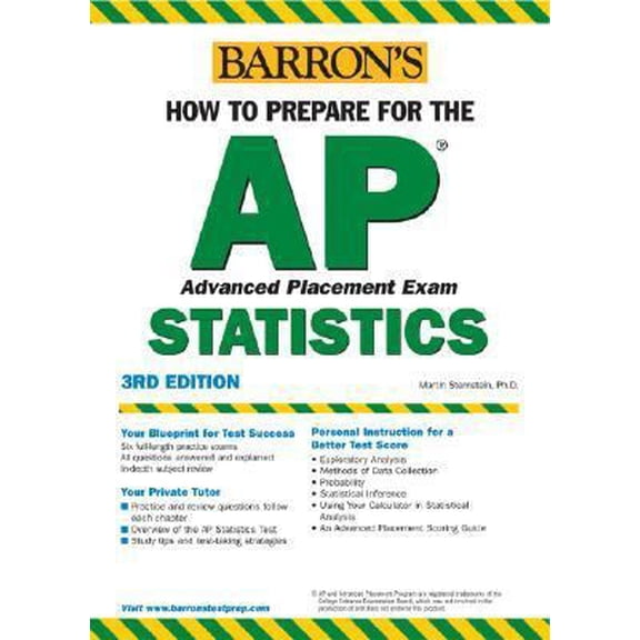 Pre-Owned How to Prepare for the AP Statistics, 3rd Edition (Paperback) 0764121936 9780764121937