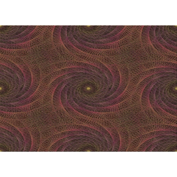 Ahgly Company Machine Washable Indoor Rectangle Transitional Sienna Brown Area Rugs, 6' x 9'