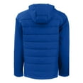 thumbnail image 3 of Men's Cutter & Buck  Blue Pitt Panthers Evoke Hybrid Eco Softshell Recycled Full-Zip Hoodie Jacket, 3 of 3