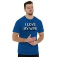thumbnail image 4 of Fishermens Humor I Love My Wife Funny Men's Big & Tall Crewneck Graphic Tee Brisco Brands 2X, 4 of 5