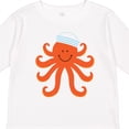 thumbnail image 4 of Inktastic Orange Octopus Cute Sea Creature Nautical Boys or Girls Long Sleeve Toddler T-Shirt, 4 of 5