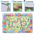 thumbnail image 5 of YJ.GWL Kids Play Mat Educational & Fun Learning Rug Soft Animal Print Area Rugs Carpet for Kids Room Bedroom Playroom,Green & Colorful,4x6 Feet, 5 of 8