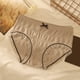 thumbnail image 2 of Gibobby Pantaletas de algodón para mujer Color a juego Sexy encaje inferior tenedor cintura de ropa interior sin costuras mujeres algodón niñas calzoncillos(Gris,Talla única), 2 of 3