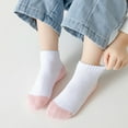 thumbnail image 5 of Tao Tao 5PC Boys And GirlsSocks Seamless Sport Half Cushion Low Cut Socks Children Student Cotton Short Socks Sports Socks Pink 3 Years, 5 of 5
