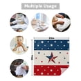 thumbnail image 5 of Boanket 4th of July Cloth Napkins Set of 6, Holiday Napkins for Baby Shower, Red White Blue Striped Independence Day Star Washable Reusable Dinner Napkins for Cocktail Wedding Party, 20 x 20 Inch, 5 of 7