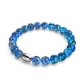 thumbnail image 1 of Azure Forest | .925 Sterling Silver | Firefly Glass Bracelet, 1 of 8
