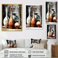 thumbnail image 4 of Designart "Orange And Green Soulful Ceramic Vase III" Boho Pottery Wall Art Living Room, 4 of 5