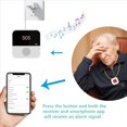 thumbnail image 3 of 2X Buscapersonas Inalámbrico con WiFi para Cuidadores de Personas Mayores Botón de Llamada SOS de Alerta Médica de Emergencia SOS para Pacientes de Personas Mayores de Edad, 3 of 6