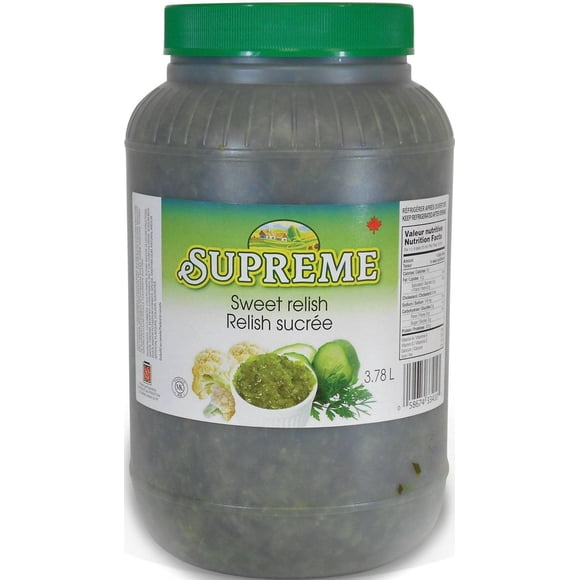 Supreme Sauce Relish Sucrée - Goût Sucré et Acidulé - 3,78 L - Lot de 2 - Économies en Vrac pour Cuisines Professionnelles (2 X 3,78 L)
