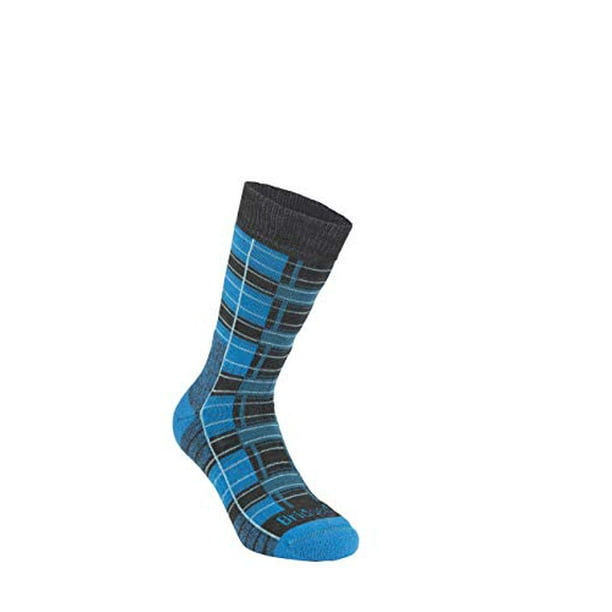 Bridgedale Men's Lightweight Boot Height - Merino Endurance Socks, Blue/Dark Grey, Medium Walmart.com