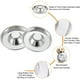 thumbnail image 3 of Cuencos para cachorros de acero inoxidable, cuencos para gatos para agua de comida, cuenco para comedero para cachorros MFZFUKR BST3007287-3, 3 of 7