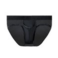 thumbnail image 1 of toraway Men's Transparent Low Waisted Triangle Pants Panty Briefs L, 1 of 4
