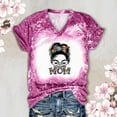 thumbnail image 4 of EQWLJWE Women Autism Mom Life Messy Bun T Shirts Funny Cute Graphic Tees Casual Loose Short Sleeve Tops, 4 of 5