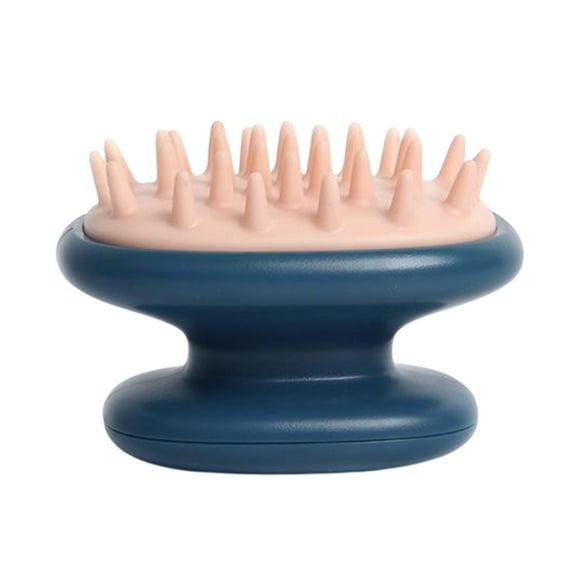 Ducha de goma de mano Zulema Cepillo de champú Cabeza Azul