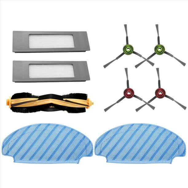 Juego de Accesorios de Piezas de Repuesto Compatibles para ECOVACS DEEBOT OZMO N7/N8 Pro+ /920/950/T5/T8/T8