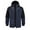 Dark Blue, variant on Men's Workwear Loose-fitting Windbreaker Jacket with Hood Army Green L