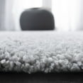 thumbnail image 5 of SAFAVIEH August Carlene Solid Plush Shag Area Rug, Silver, 8' x 10', 5 of 8