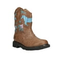 thumbnail image 2 of Roper Girls Glitter Horse Round Toe Cowboy   Mid Calf Boots, 2 of 5