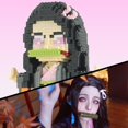 thumbnail image 2 of Bloque de construcción MACTANO Anime Demon Slayer Nezuko 1162 piezas, 2 of 7