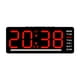 thumbnail image 1 of Reloj digital con temperatura, pantalla grande, fácil de leer, reloj de escritorio, reloj de pared Número rojo, 1 of 9