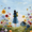 Mom And Child Flower Field, variant on UXIEQU Mom And Child Flower Field Canvas Wall Art 15.75x11.81 Inches