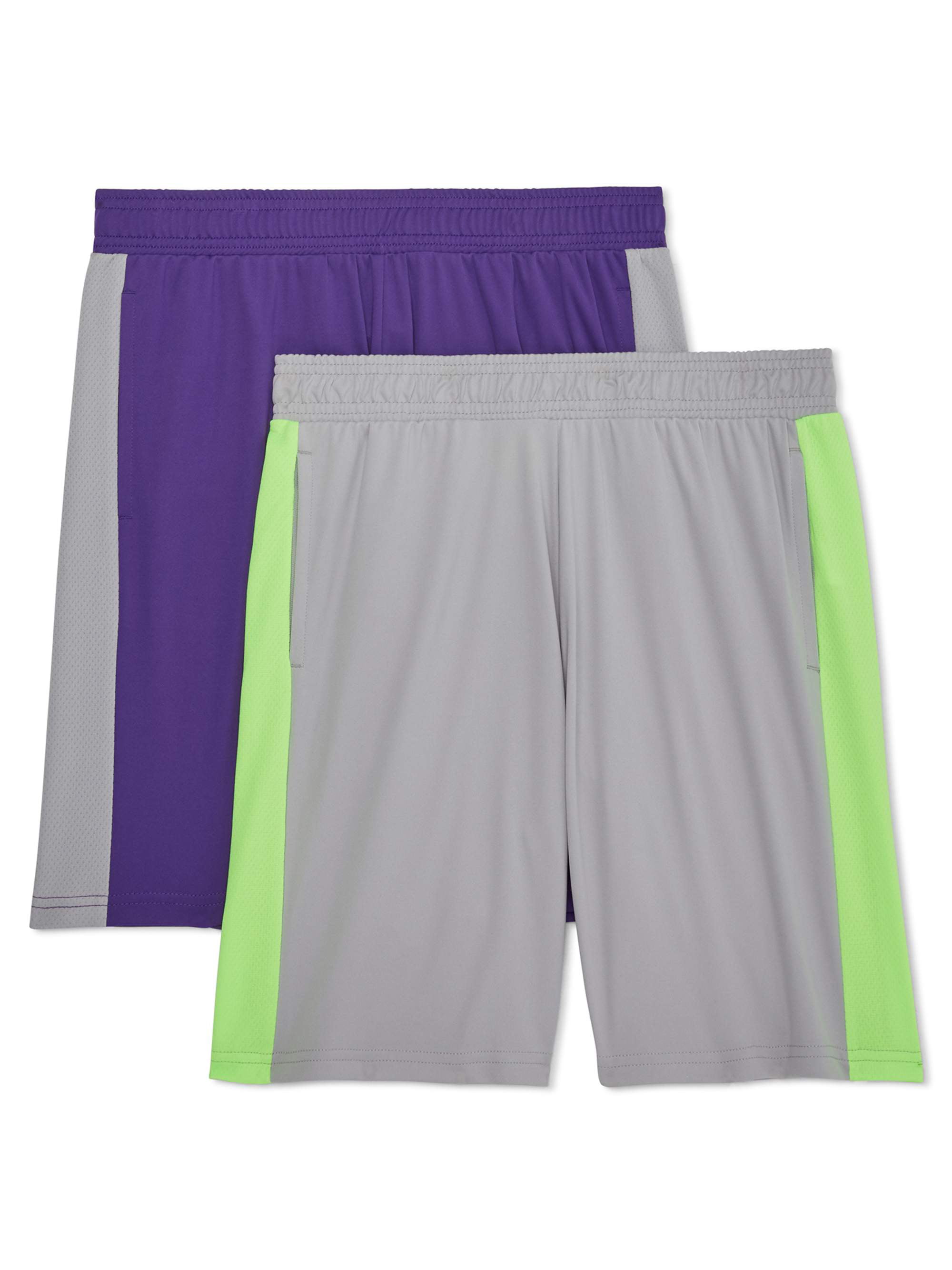 Athletic Works Boys 4-18 & Husky DriWorks Performance Core Shorts, 2 ...