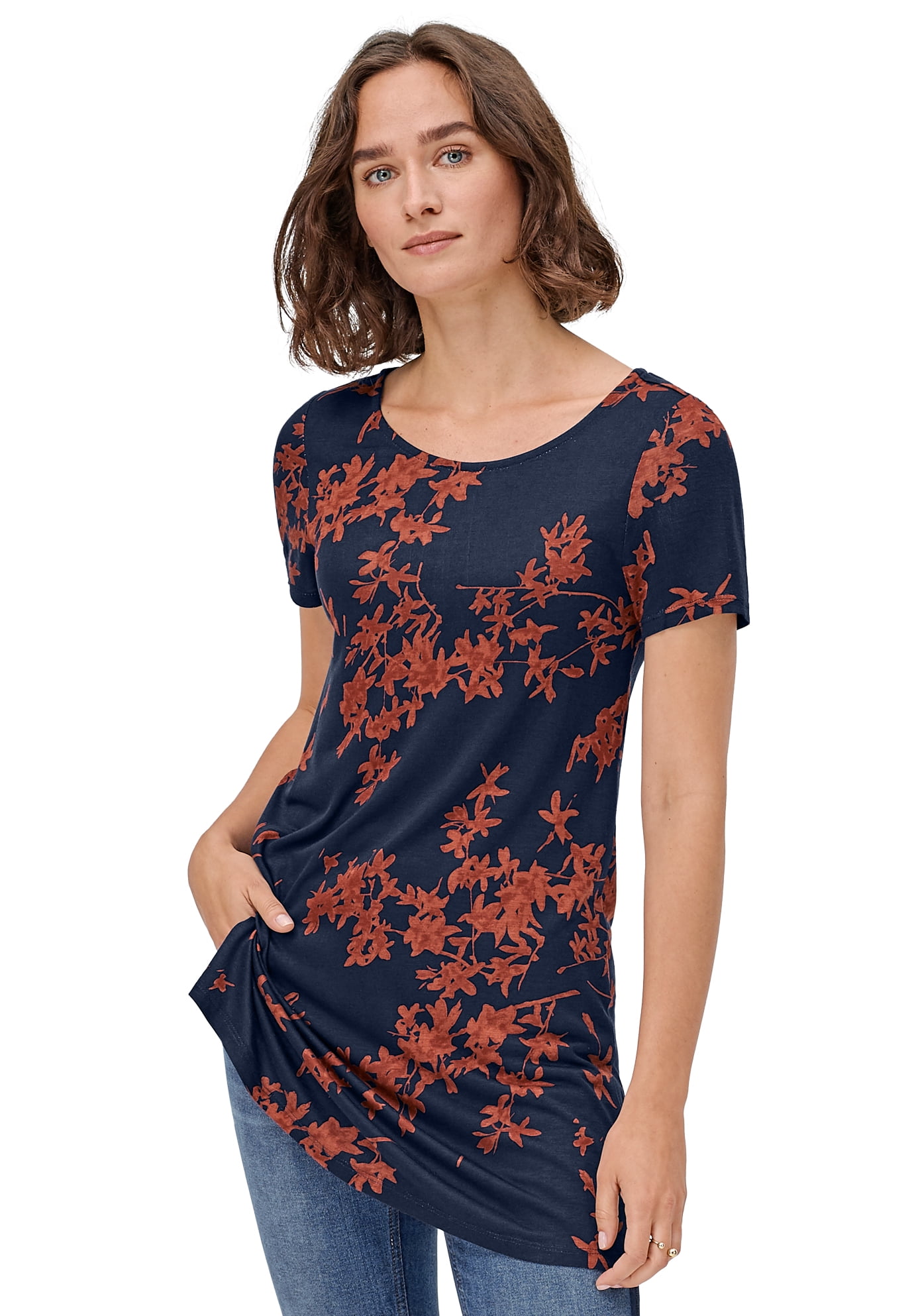 walmart tunic tops plus size