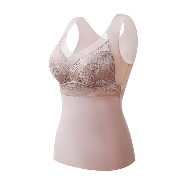 Chaleco térmico de terciopelo alemán nuevo de otoño e invierno para mujer, lijado de doble cara con almohadilla para el pecho, ropa interior térmica calefactora de base ajustada para mujer