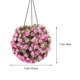 thumbnail image 2 of 1pc Solar Power Flower Ball Light Outdoor Garden Hanging Lamp Solar Hanging Lamp, 2 of 3