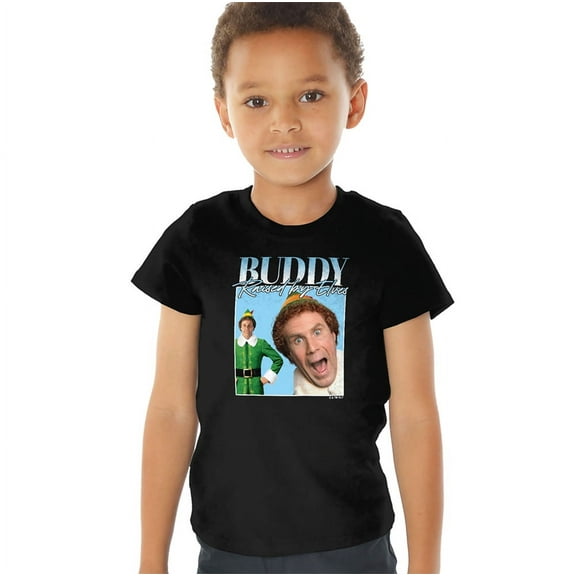 Elf Buddy Christmas Homage Kids T Shirt for Youth Toddler Boys and Girls