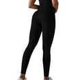thumbnail image 3 of Sngxgn Lined Leggings for Women Leggings High Waisted Tights(Black,L), 3 of 8