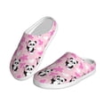 thumbnail image 2 of Lsque Funny Panda Draws A Heart Pattern Womens Comfort Cotton on Scuff With Memory Foam and Anti-skid Sole Slipper-37/38, 2 of 7