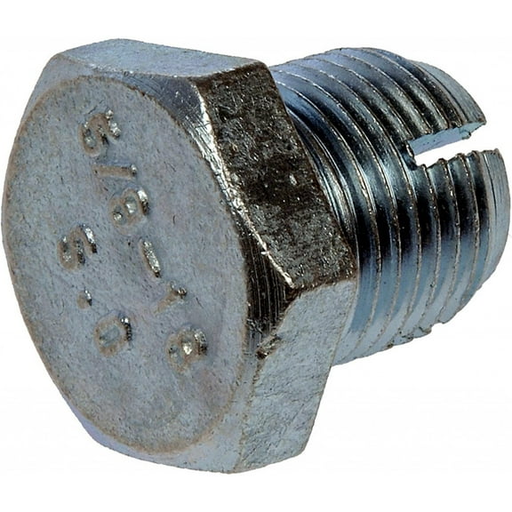KarParts360 Engine Oil Drain Plug | Steel | 3 Bolt Grade | Silver | Single Oversize Describe Type | With Gasket Or Seal | Gasket Type