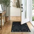 thumbnail image 2 of ODIKA 2'x3' Washable Doormat Whimsical Tattoo Border Whimsy Bathroom Goth Door Gothic Snake Refined for Entryway, Kitchen, Laundry Room, Non-Slip, Low Pile, 2 of 7