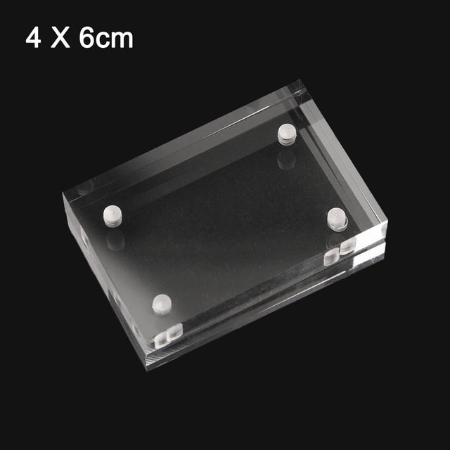 Acrylic Photo Frame 10+10mm Thick Desktop Double-sided Home Ornament Photo Picture Poster Rectangle Replacement 1PCS