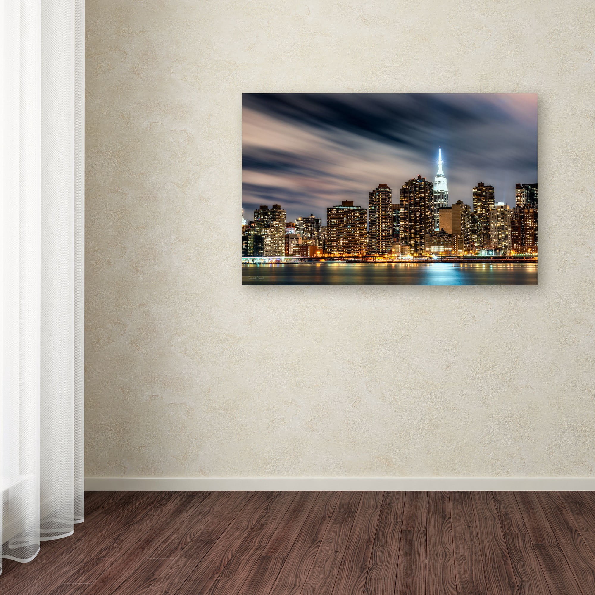 Trademark Fine Art "Midtown Over the East River-V" Canvas Art by David Ayash