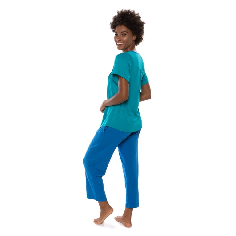 Women s Short Sleeve PJ Set PJs in Bamboo Viscose by Texere