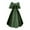 Army Green, variant on Prime Day Sales Today 2025!Viikei Mini Length Crew Neck Dress-Youthful Summer Energy,Women's Fashion Middle Ages Vintage Color Matching Short Sleeve Off Shoulder Dress