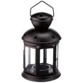 thumbnail image 1 of Zingz et Thingz Lampe à Bougie Coloniale Noire, 1 of 2