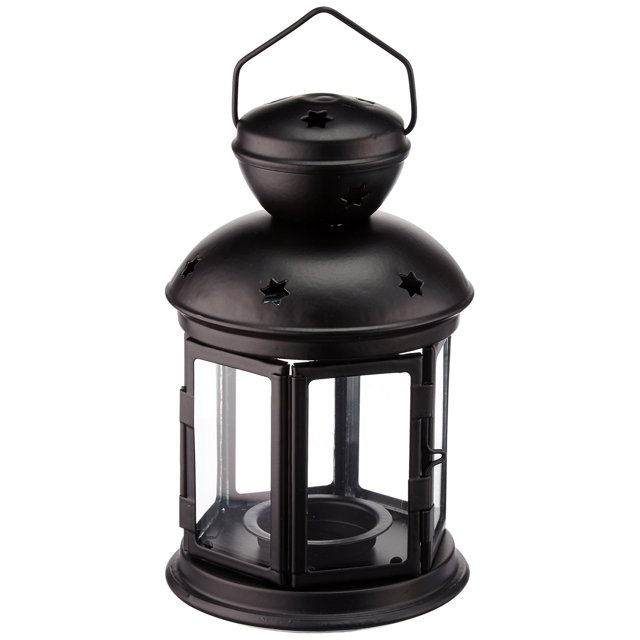 Zingz et Thingz Lampe à Bougie Coloniale Noire