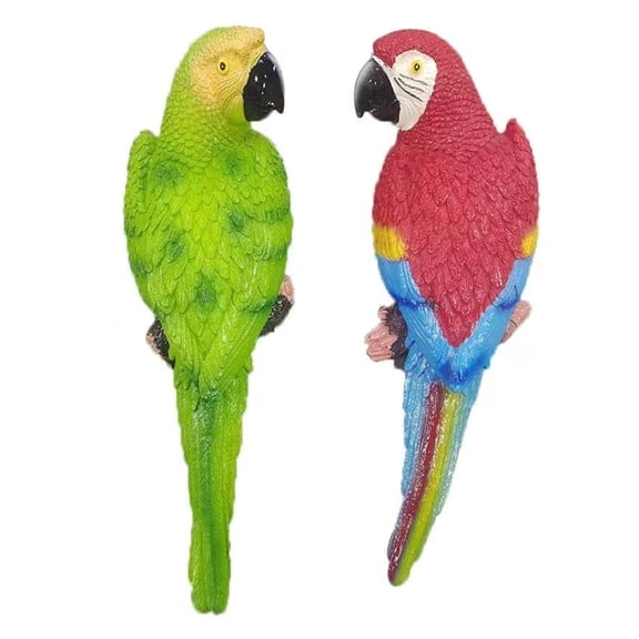 Tropical Resin Garden Statue, Weatherproof, Multicolor (2 Count)
