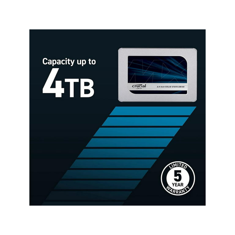 SSD – INTERNE – 2,5″ – CRUCIAL – 1TO MX500 SATA 6GB/S – Cybertech